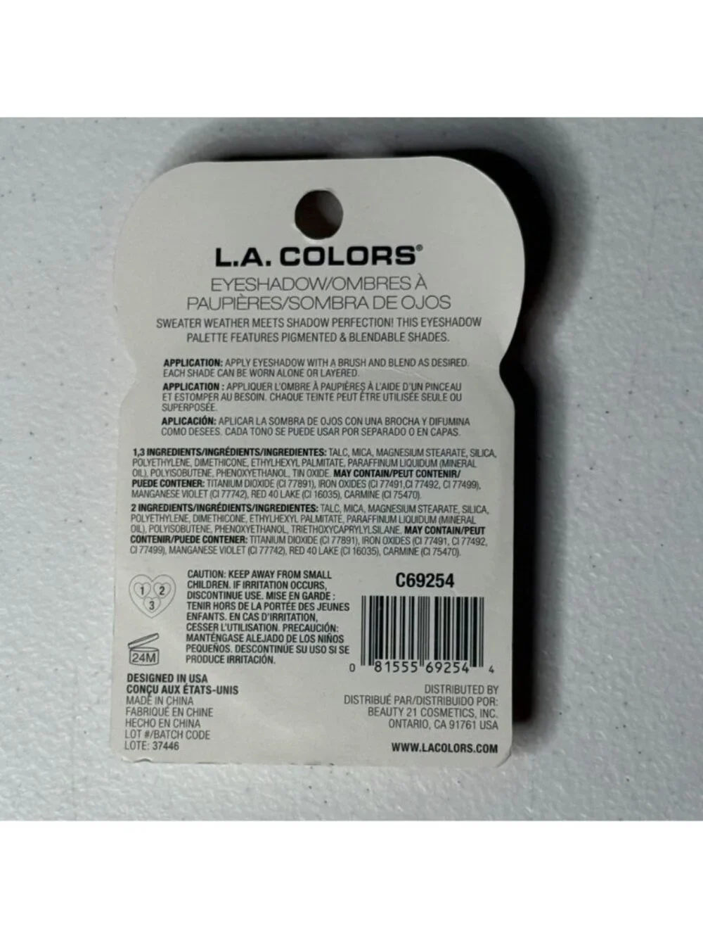 L.A. Colors Everything Nice Fall Eyeshadow Palette Autumn Neutrals New